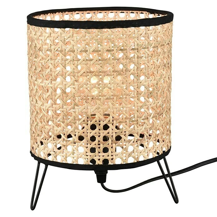 Lavida Tischleuchte Wien 40 W, Natur, Braun, E27 3 Lavida Tischleuchte Wien 40 W, Natur, Braun, E27 – Bild 2