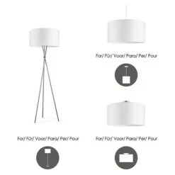 Home Sweet Home Lampenschirm Bling Ø X H: 50 X 25 Cm, Pure White, Baumwolle, Rund 13 Home Sweet Home Lampenschirm Bling Ø X H: 50 X 25 Cm, Pure White, Baumwolle, Rund -Beleuchtung 12 10