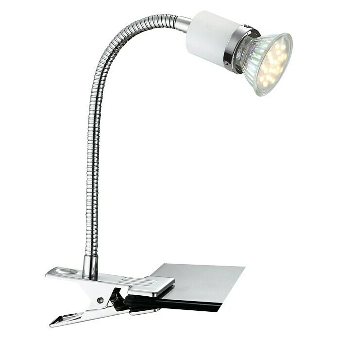 Globo LED-Klemmleuchte Fina 1-flammig, 3 W, Chrom 3 Globo LED-Klemmleuchte Fina 1-flammig, 3 W, Chrom