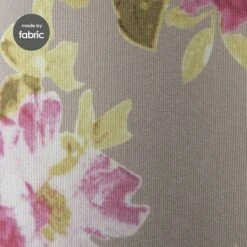 Home Sweet Home Lampenschirm Blumen Ø X H: 20 X 13 Cm, Grau, Baumwolle, Rund -Beleuchtung 12 101