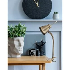 Globo Nuova LED-Klemmleuchte 1-flammig, 3 W, Altmessing -Beleuchtung 12 1010