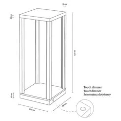 Spotlight LED-Tischleuchte Tavoli Höhe: 62 Cm -Beleuchtung 12 1027