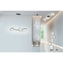 Trio Leuchten LED-Tischleuchte Rondo 17 W, L X B X H: 15 X 20,7 X 45 Cm, Schwarz, Warmweiß -Beleuchtung 12 1031