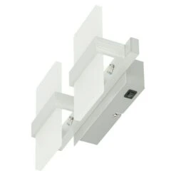 Reality Leuchten LED-Wandleuchte Platon 4 W, L X B X H: 11 X 30 X 18 Cm, Aluminium, Warmweiß -Beleuchtung 12 1046