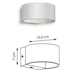 Home Sweet Home Wandleuchte Lounge 5 W, L X B X H: 13,5 X 13 X 7,5 Cm, Aluminium -Beleuchtung 12 1055