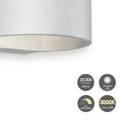 Home Sweet Home Wandleuchte Lounge 5 W, L X B X H: 13,5 X 13 X 7,5 Cm, Aluminium -Beleuchtung 12 1056