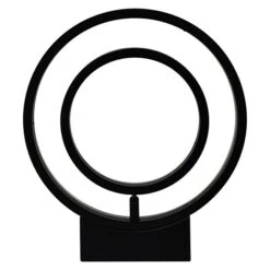 Lavida Ring LED-Wandleuchte 18 W, L X B X H: 30 X 6 X 34 Cm, Schwarz, Neutralweiß -Beleuchtung 12 1099