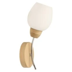 Spotlight Wandleuchte Parma Wood 60 W, L X B X H: 16 X 12,5 X 34 Cm, Geölt Eiche, Weiß, E27 -Beleuchtung 12 1112