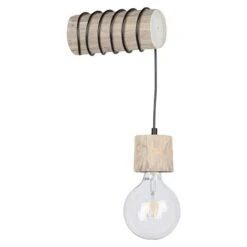 Spotlight Wandleuchte Trabo Pino 25 W, L X B X H: 20 X 8 X 30 Cm, Graue Kiefer, E27 -Beleuchtung 12 1123