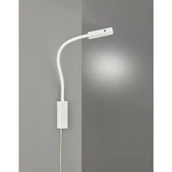 Honsel Leuchten Wandleuchte Raik 5 W, Weiß/Gold -Beleuchtung 12 1133