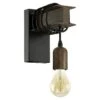 Eglo Wandleuchte TOWNSHEND 4 10 W, L X B X H: 80 X 0 X 19 Cm, Schwarz/Braun, E27 -Beleuchtung 12 1134