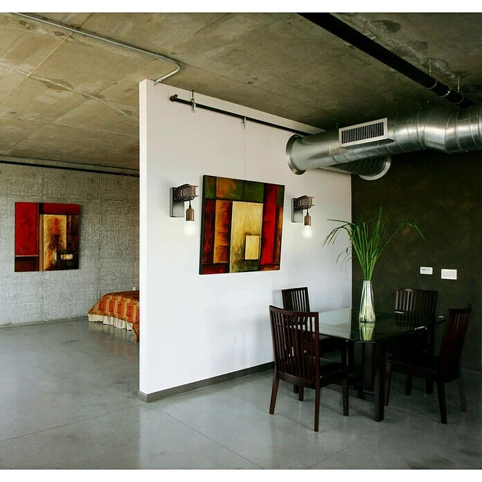 Eglo Wandleuchte TOWNSHEND 4 10 W, L X B X H: 80 X 0 X 19 Cm, Schwarz/Braun, E27 4 Eglo Wandleuchte TOWNSHEND 4 10 W, L X B X H: 80 X 0 X 19 Cm, Schwarz/Braun, E27 – Bild 2