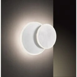 WOFI Sutter LED-Wandleuchte 10,5 W, Aluminium-gebürstet, Warmweiß -Beleuchtung 12 1144