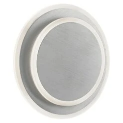 WOFI Sutter LED-Wandleuchte 10,5 W, Aluminium-gebürstet, Warmweiß -Beleuchtung 12 1146