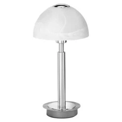 Paul Neuhaus Tischleuchte Verona 28 W, L X B X H: 14 X 14 X 28 Cm, Stahl, G9 -Beleuchtung 12 116