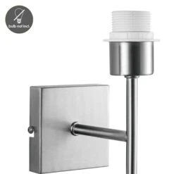 Home Sweet Home Wandleuchte Mati E27, 40 W, L X B X H: 12 X 10 X 18 Cm, Stahl Matt 9 Home Sweet Home Wandleuchte Mati E27, 40 W, L X B X H: 12 X 10 X 18 Cm, Stahl Matt -Beleuchtung 12 1163