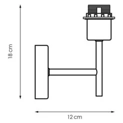 Home Sweet Home Wandleuchte Mati E27, 40 W, L X B X H: 12 X 10 X 18 Cm, Stahl Matt 10 Home Sweet Home Wandleuchte Mati E27, 40 W, L X B X H: 12 X 10 X 18 Cm, Stahl Matt -Beleuchtung 12 1164