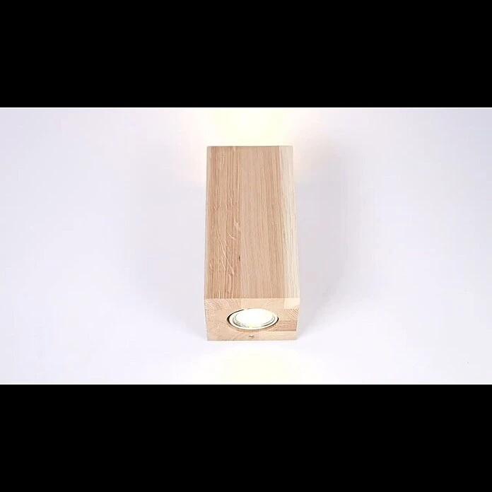 Spotlight LED-Wandleuchte 5 W, L X B X H: 10 X 10 X 10 Cm, Eiche, Warmweiß 6 Spotlight LED-Wandleuchte 5 W, L X B X H: 10 X 10 X 10 Cm, Eiche, Warmweiß – Bild 4