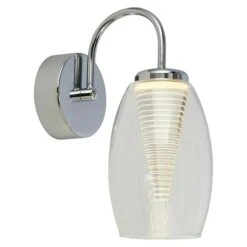 Searchlight Wandleuchte 6 W, L X B X H: 200 X 11,5 X 265 Cm, Chrom, Farblos -Beleuchtung 12 1197