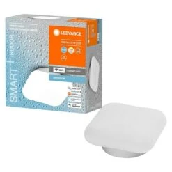 Ledvance LED-Wandleuchte 12 W, L X B X H: 20 X 20 X 9,4 Cm, Weiß, Mehrfarbig -Beleuchtung 12 1235