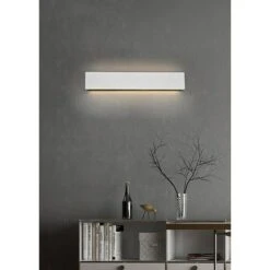 Trio Leuchten LED-Wandleuchte Concha 9 W, L X B X H: 4,5 X 47 X 8 Cm, Weiß Matt, Warmweiß