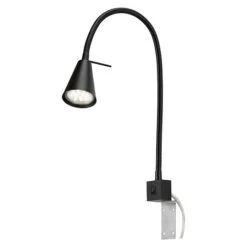 Briloner LED-Wandstrahler Tuso 4 W, Schwarz, L X B X H: 5,8 X 21,7 X 40,3 Cm 10 Briloner LED-Wandstrahler Tuso 4 W, Schwarz, L X B X H: 5,8 X 21,7 X 40,3 Cm -Beleuchtung 12 125