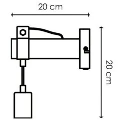 Home Sweet Home Wandleuchte Denton 10 W, L X B X H: 20 X 10 X 23 Cm, Grau, E27 -Beleuchtung 12 1257