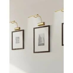 Trio Leuchten LED-Bilderleuchte Curtis L X B X H: 35 X 18 X 35 Cm, Warmweiß, Messing Matt -Beleuchtung 12 1303