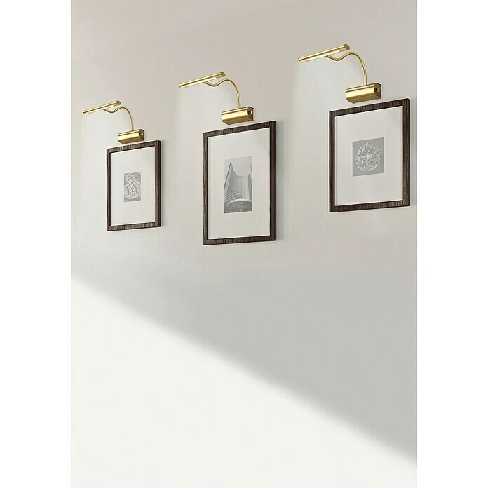 Trio Leuchten LED-Bilderleuchte Curtis L X B X H: 35 X 18 X 35 Cm, Warmweiß, Silber 4 Trio Leuchten LED-Bilderleuchte Curtis L X B X H: 35 X 18 X 35 Cm, Warmweiß, Silber – Bild 2