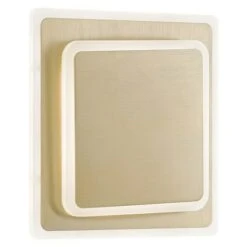WOFI Sutter LED-Wandleuchte 10,5 W, L X B X H: 25 X 25 X 6,5 Cm, Gold, Warmweiß -Beleuchtung 12 1310