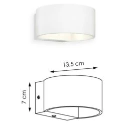 Home Sweet Home Wandleuchte Lounge 5 W, L X B X H: 13,5 X 13 X 7,5 Cm, Weiß -Beleuchtung 12 1341