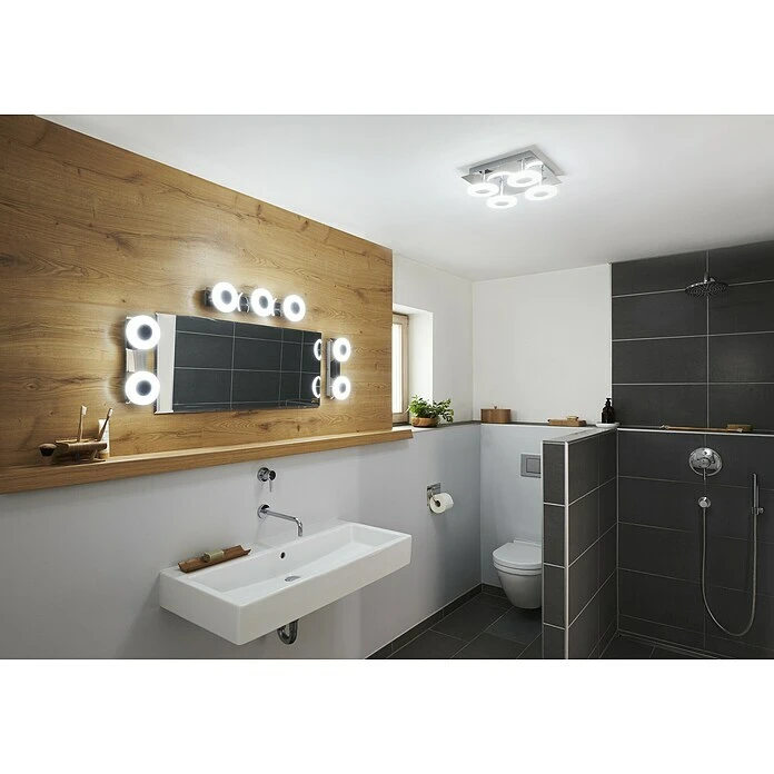 Ledvance LED-Wandstrahler 8 W, L X B X H: 20 X 12 X 9,3 Cm, Silber, Mehrfarbig, 1 Stk. 8 Ledvance LED-Wandstrahler 8 W, L X B X H: 20 X 12 X 9,3 Cm, Silber, Mehrfarbig, 1 Stk. – Bild 6