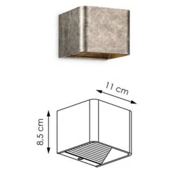 Home Sweet Home Wandleuchte Anna 5 W, L X B X H: 11 X 10 X 8,5 Cm, Burned Metall 9 Home Sweet Home Wandleuchte Anna 5 W, L X B X H: 11 X 10 X 8,5 Cm, Burned Metall -Beleuchtung 12 1411