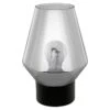 Eglo Verelli Tischleuchte Rund 60 W, Ø X H: 165 Mm X 25 Cm, Schwarz/Transparent, E27