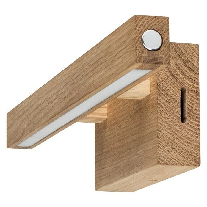 Spotlight LED-Wandleuchte 5,2 W, L X B X H: 9,5 X 40 X 10 Cm, Eiche, Warmweiß 4 Spotlight LED-Wandleuchte 5,2 W, L X B X H: 9,5 X 40 X 10 Cm, Eiche, Warmweiß – Bild 2