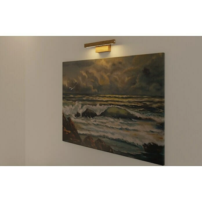 Spotlight LED-Wandleuchte 5,2 W, L X B X H: 9,5 X 40 X 10 Cm, Eiche, Warmweiß 7 Spotlight LED-Wandleuchte 5,2 W, L X B X H: 9,5 X 40 X 10 Cm, Eiche, Warmweiß – Bild 5