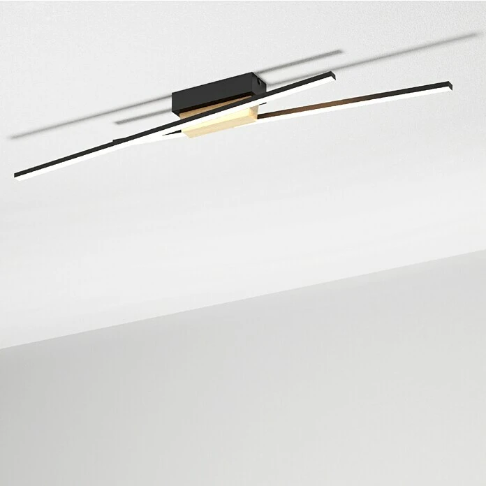 Eglo Panagria LED-Wand- & Deckenleuchte 12,6 W, Schwarz/Braun, Warmweiß 3 Eglo Panagria LED-Wand- & Deckenleuchte 12,6 W, Schwarz/Braun, Warmweiß