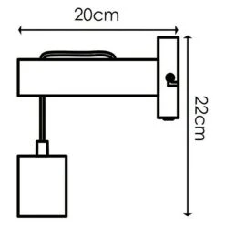 Home Sweet Home Wandleuchte Billy 10 W, L X B X H: 10 X 20 X 22 Cm, Beige, E27 -Beleuchtung 12 1455