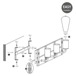 Home Sweet Home Wandleuchte Denton 10 W, L X B X H: 55 X 11 X 13 Cm, Braun 11 Home Sweet Home Wandleuchte Denton 10 W, L X B X H: 55 X 11 X 13 Cm, Braun -Beleuchtung 12 1468