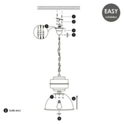 Home Sweet Home Pendelleuchte Rund Wanted Ø X H: 410 Mm X 170 Cm, Chrom 13 Home Sweet Home Pendelleuchte Rund Wanted Ø X H: 410 Mm X 170 Cm, Chrom -Beleuchtung 12 1599