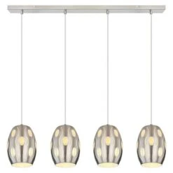 Globo Pendelleuchte NARRI 40 W, L X B X H: 92 X 17,5 X 28,5 Cm, Silber, E27 7 Globo Pendelleuchte NARRI 40 W, L X B X H: 92 X 17,5 X 28,5 Cm, Silber, E27 -Beleuchtung 12 1611