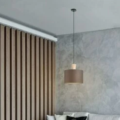 Home Sweet Home Pendelleuchte Rund Ø X H: 30 X 40 Cm, Holz, Schwarz, E27 -Beleuchtung 12 1630