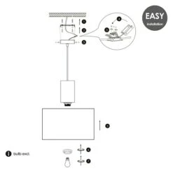 Home Sweet Home Pendelleuchte Rund Ø X H: 30 X 40 Cm, Holz, Schwarz, E27 -Beleuchtung 12 1633