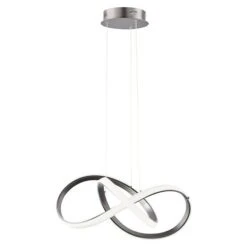 WOFI Indigo LED-Pendelleuchte 44 W, L X B X H: 55 X 55 X 27 Cm, Dunkelgrau, Warmweiß -Beleuchtung 12 1653