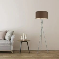 Home Sweet Home Lampenschirm Bling Ø X H: 50 X 25 Cm, Chocolate, Baumwolle, Rund -Beleuchtung 12 167