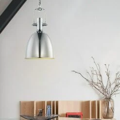 Home Sweet Home Pendelleuchte Rund Ø X H: 230 Mm X 140 Cm, Chrom 11 Home Sweet Home Pendelleuchte Rund Ø X H: 230 Mm X 140 Cm, Chrom -Beleuchtung 12 1680