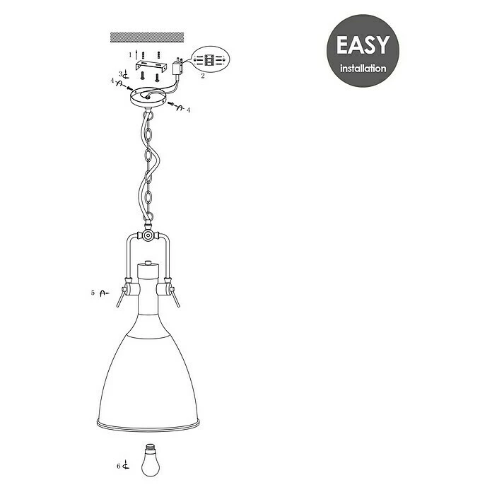 Home Sweet Home Pendelleuchte Rund Ø X H: 230 Mm X 140 Cm, Chrom 8 Home Sweet Home Pendelleuchte Rund Ø X H: 230 Mm X 140 Cm, Chrom – Bild 6
