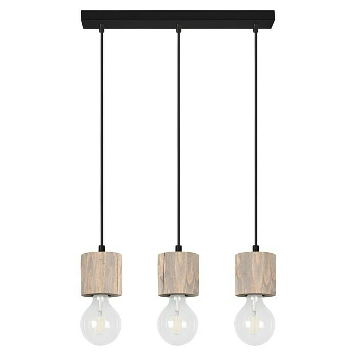 Spotlight Pendelleuchte Pino Grey 60 W, L X B X H: 52 X 8 X 100 Cm, Grau/Gebeizte Kiefer, E27 7 Spotlight Pendelleuchte Pino Grey 60 W, L X B X H: 52 X 8 X 100 Cm, Grau/Gebeizte Kiefer, E27 – Bild 5