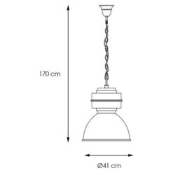 Home Sweet Home Pendelleuchte Rund Wanted Ø X H: 410 Mm X 170 Cm, Sandweiß -Beleuchtung 12 1693