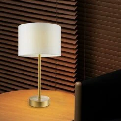 Home Sweet Home Lampenfuß Single 40 W, Farbe: Messing, Höhe: 37 Cm